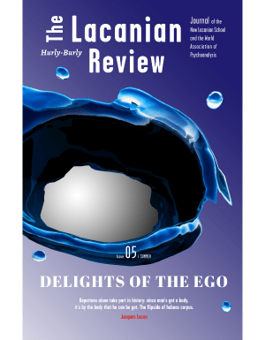 The Lacanian Review: Issue 5: The delights of the ego / ספרות מקצועית